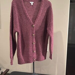 Dip Button Up Cardigan
